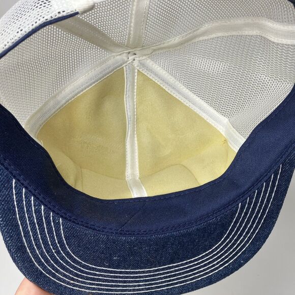 Vtg Purina Chow Blunk Feed Patch Denim Hat Cap Mesh Snapback K-products USA - Picture 6 of 7